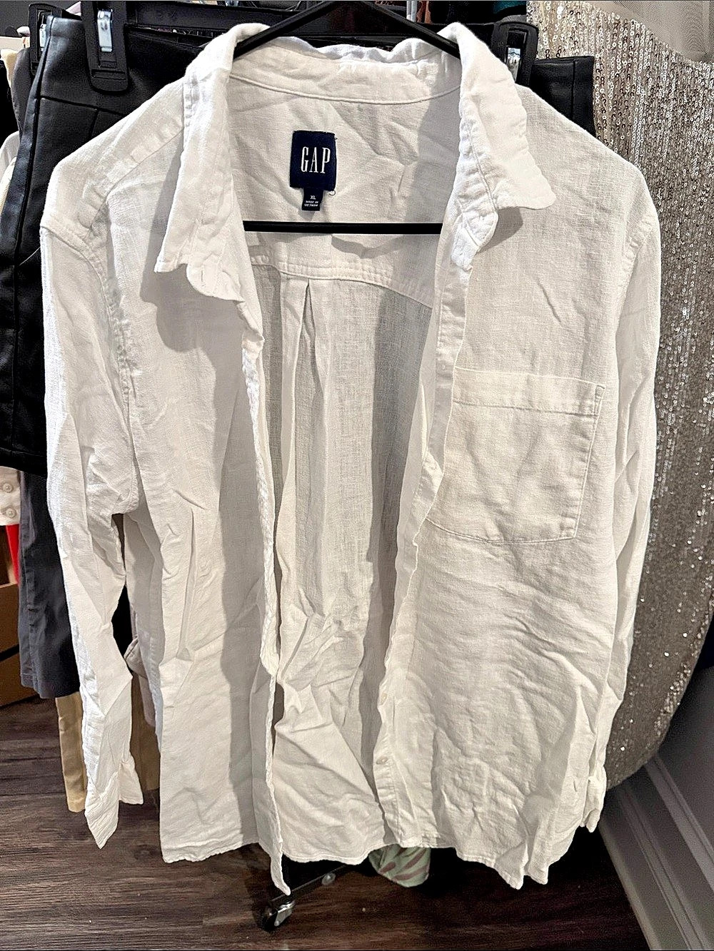 Gap White Button Front Blazer Like New